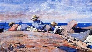 Winslow Homer - Three Boys on the Shore