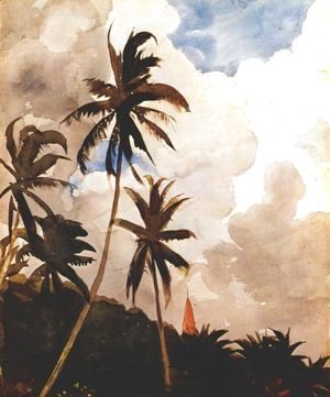 Winslow Homer - Palm trees (Bahamas)