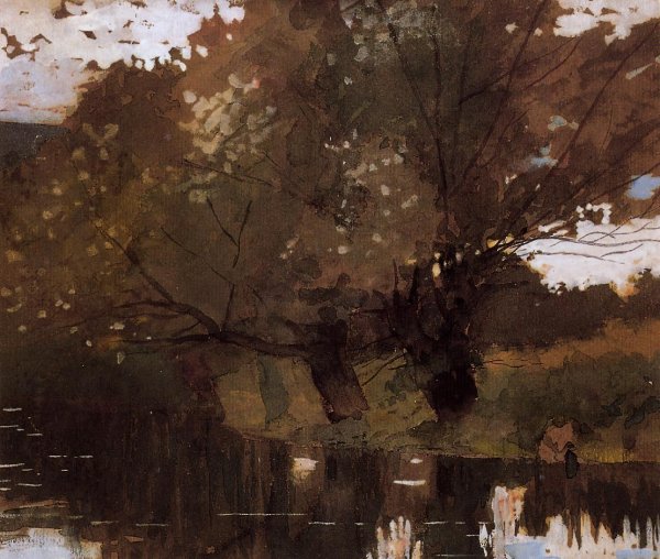 Pond and Willows, Houghton Farm