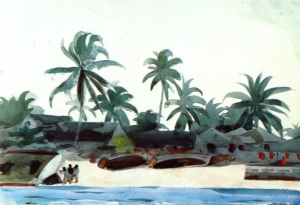 Negro Cabins and Palms