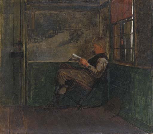 Young Man Reading